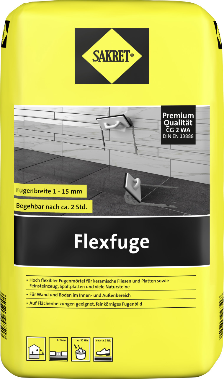 Sakret Flexfuge 1 - 15 mm manhattan 15 kg von Sakret