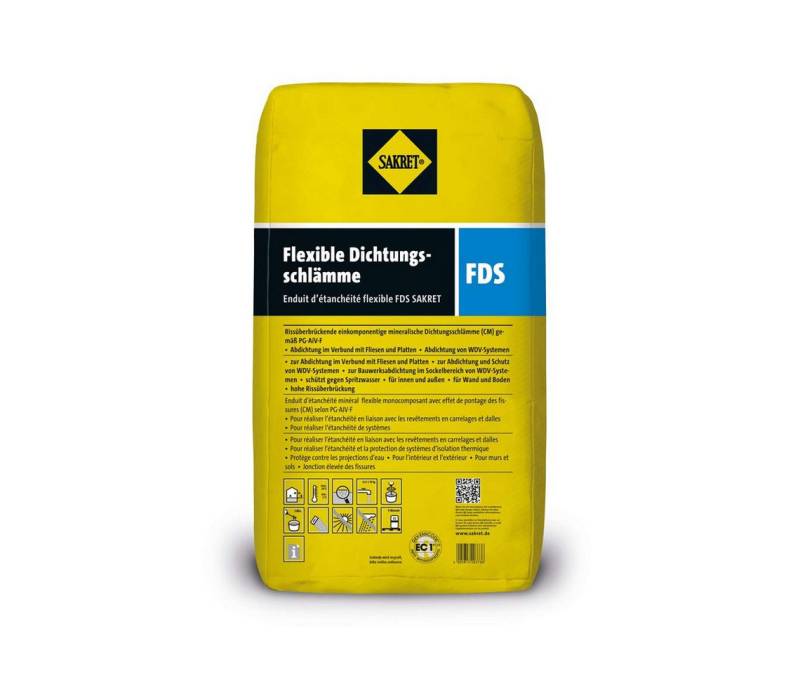 Sakret Mörtel SAKRET Flexible Dichtungsschlämme FDS 15 kg von Sakret