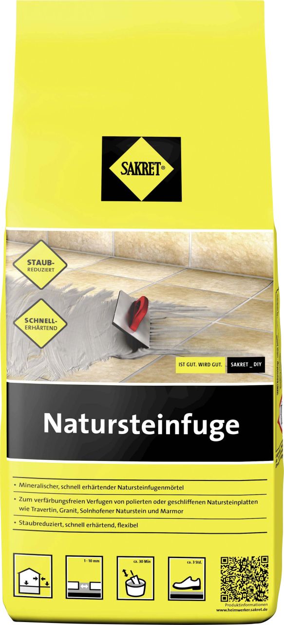 Sakret Natursteinfuge 1 - 10 mm basalt 5 kg von Sakret