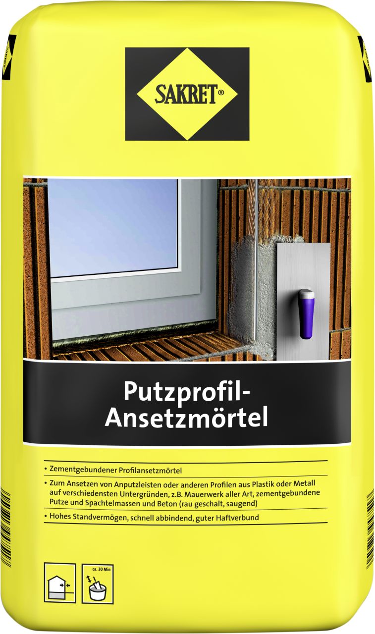 Sakret Putzprofil-Ansetzmörtel 10 kg Sack von Sakret