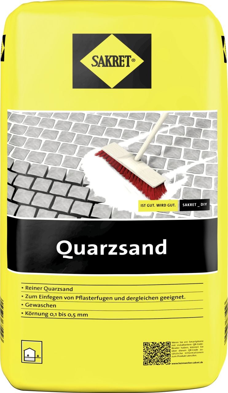 Sakret Quarzsand 0,1 - 0,5 mm natur 10 kg Sakret Quarzsand 0,1 - 0,5 mm natur 10 kg von Sakret