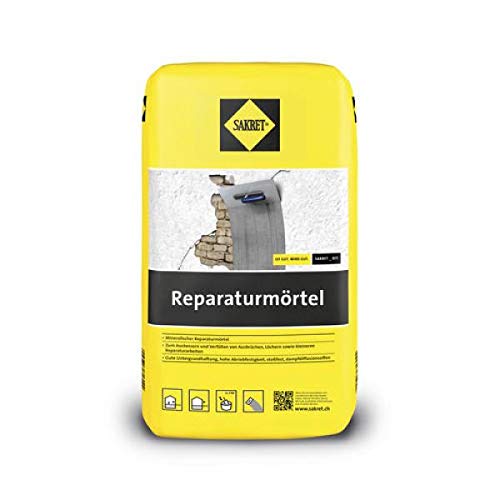 Sakret Reparaturmörtel RM 10 kg, Ausbesserungsmörtel + 1 gratis Sakret Cuttermesser von Sakret