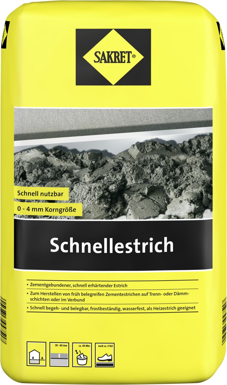 Sakret Schnellestrich 10 kg Sack von Sakret