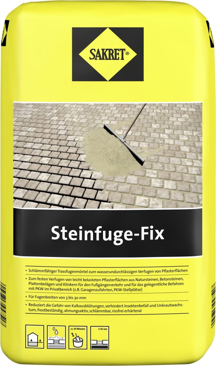 Sakret Steinfuge Fix grau 20 kg von Sakret
