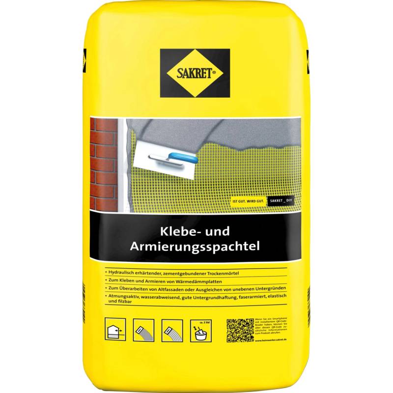 Sakret WDVS Klebe- und Armierungsspachtel Grau 10 kg von Sakret