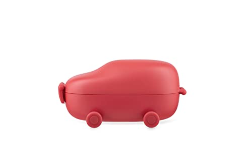 Sakura Adachi Alessi Food à Porter SA06 R - Snackbox mit Zwei Fächern in Form eines Spielzeugautos aus Thermoplastischem Harz, BPA-Frei, Rot von Alessi