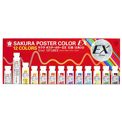 Sakura Color Products 13 12-farbiges Poster in Lamination Tube Is Entered von Sakura Color