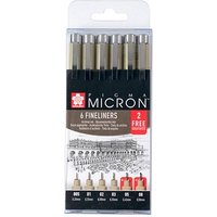 4 + 2 GRATIS: Sakura Pigma Micron Fineliner schwarz 0,2 + 0,25 + 0,3 + 0,35 + 0,45 + 0,5 mm, 4 St. + GRATIS 2 St. 4 + 2 GRATIS: Sakura Pigma Micron Fineliner schwarz 0,2 + 0,25 + 0,3 + 0,35 + 0,45 + 0,5 mm, 4 St. + GRATIS 2 St. von Sakura
