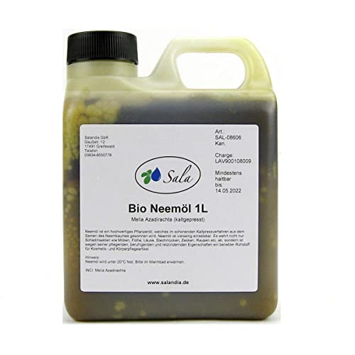 Sala Neemöl kaltgepresst BIO 1000 ml (1 L Kanister) von Sala