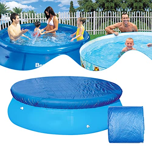 Salangae Abdeckplane für Rohre, 335 cm rund Poolabdeckung, wasserdicht Staubschutz Pool oberer Stoff faltbar, tragbar für den Außenbereich, blau von Salangae