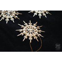 Strohstern "Sally" Stroh Natur-Garn Gold 3Stück/Set von SalazarCraftsDE