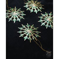 strohstern "Leila" Grün/Natur Mix 4stück/Set von SalazarCraftsDE