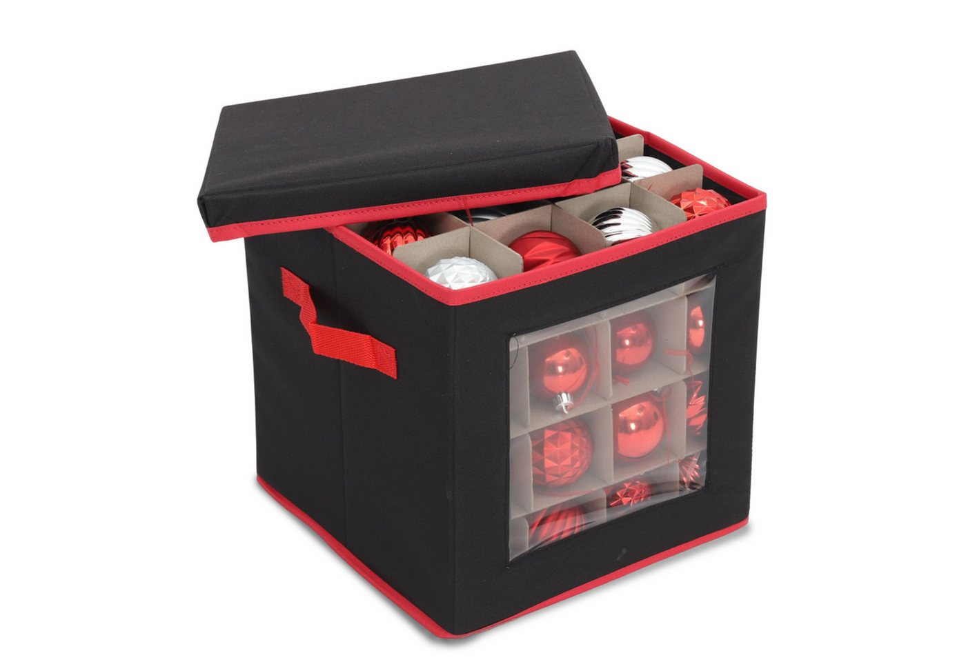 Salcar Aufbewahrungsbox für 64 Weihnachtskugeln Aufbewahrungstasche Weihnachtsdeko Faltboxen, 30,5 x 30,5 x 30,5 cm mit 64 Fächern und flexiblen Trennwänden Salcar Aufbewahrungsbox für 64 Weihnachtskugeln Aufbewahrungstasche Weihnachtsdeko Faltboxen, 30,5 x 30,5 x 30,5 cm mit 64 Fächern und flexiblen Trennwänden von Salcar