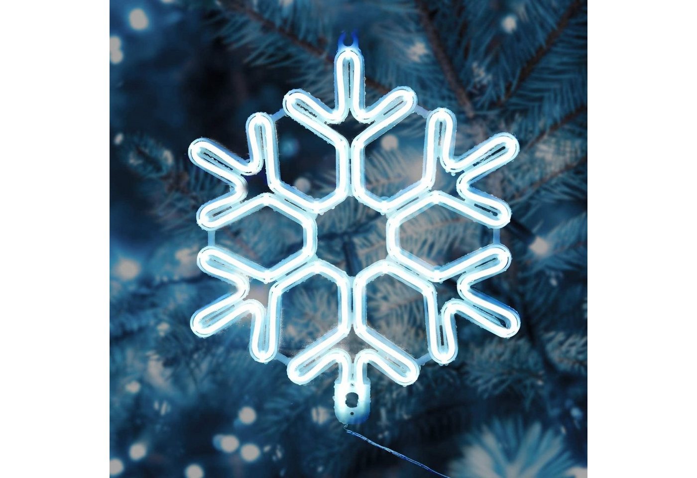 Salcar LED Dekolicht 40cm Schneeflocke Neonlicht LED Fenster Weihnachts Dekoration, Kaltweiß, LED Weihnachts Lichter, Weihnachtsdeko Outdoor Salcar LED Dekolicht 40cm Schneeflocke Neonlicht LED Fenster Weihnachts Dekoration, Kaltweiß, LED Weihnachts Lichter, Weihnachtsdeko Outdoor von Salcar