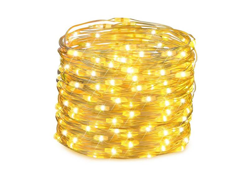 Salcar LED-Lichterkette 10m LED Lichterkette Outdoor Indoor USB Kupferdraht Weihnachtsdeko von Salcar