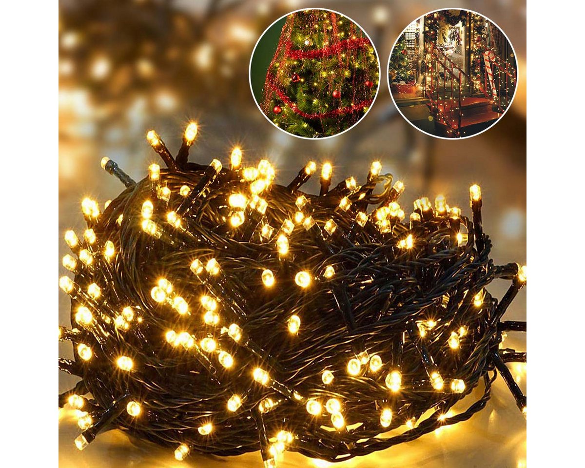 Salcar LED-Lichterkette 23M 360 LED Lichterkette Weihnachtsbaum Weihnachtsdeko Warmweiß, mit Fernbedienung, Christbaumbeleuchtung, 8 Modi und Memory Salcar LED-Lichterkette 23M 360 LED Lichterkette Weihnachtsbaum Weihnachtsdeko Warmweiß, mit Fernbedienung, Christbaumbeleuchtung, 8 Modi und Memory von Salcar