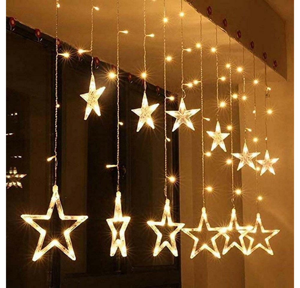 Salcar LED-Lichterkette 2m Sterne LED Lichterkette Außen Lichtervorhang Innen Weihnachten IP44, 8 Beleuchtungsmodi und Memory-Funktion, Warmweiß Salcar LED-Lichterkette 2m Sterne LED Lichterkette Außen Lichtervorhang Innen Weihnachten IP44, 8 Beleuchtungsmodi und Memory-Funktion, Warmweiß von Salcar
