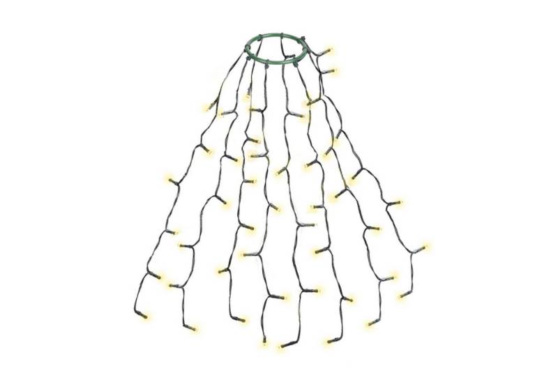 Salcar LED-Lichterkette LED Lichterkette Weihnachtsbaum mit Ring weihnachtsbaumbeleuchtung, Wasserdicht Weihnachtsbeleuchtung für 60cm / 90cm / 120cm Tannenbaum von Salcar