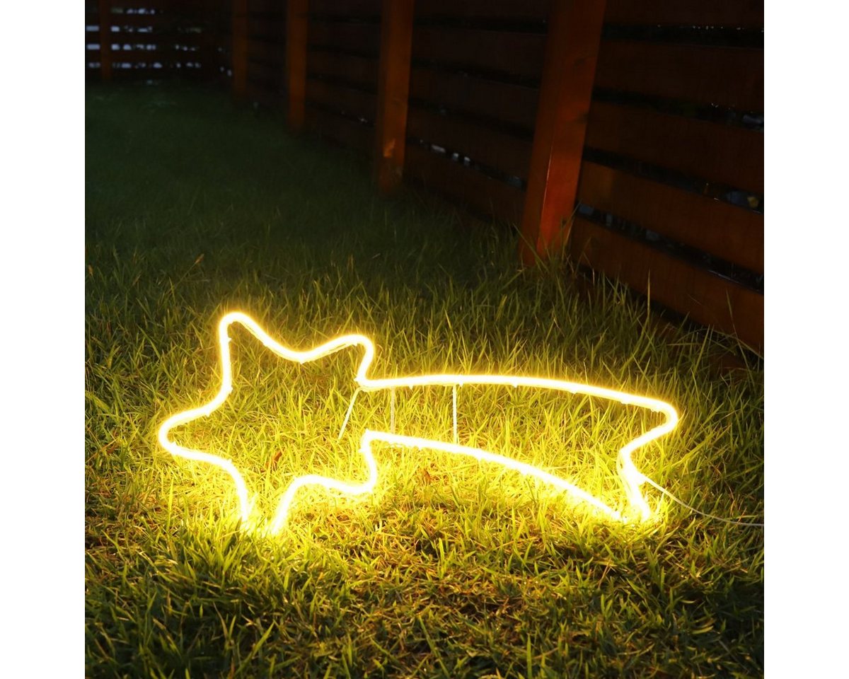 Salcar LED-Lichterkette LED Neonlicht Stern Sternschnuppe Fenster Silhouette Weihnachtsdeko Salcar LED-Lichterkette LED Neonlicht Stern Sternschnuppe Fenster Silhouette Weihnachtsdeko von Salcar