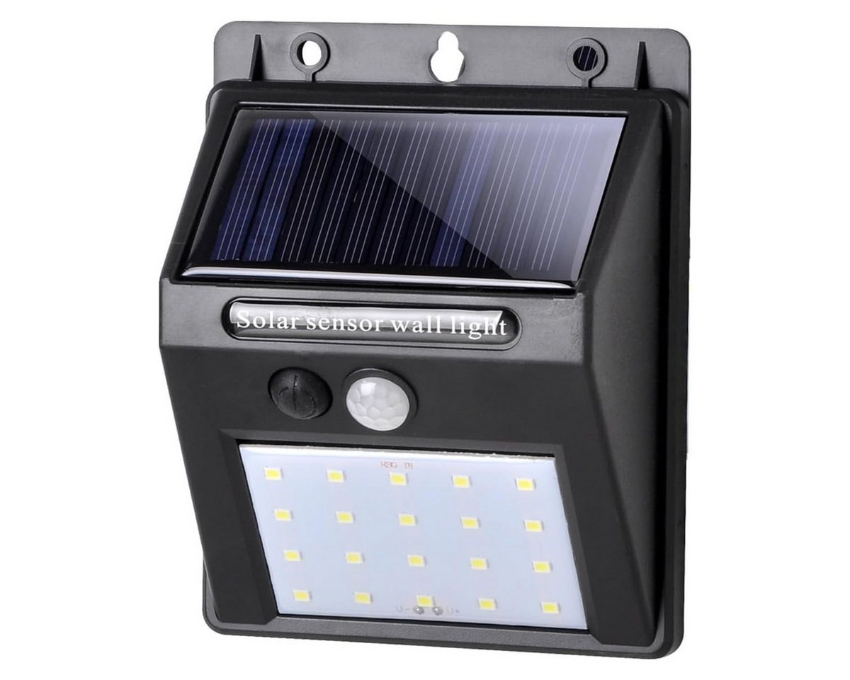 Salcar LED Solarleuchte Solarlampen für Außen mit Bewegungsmelder 3 Modi Wasserdicht, Wasserdichte Solar Aussenleuchte, Wandleuchte für Garte - 1 Stück von Salcar