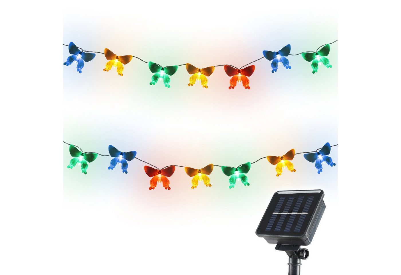 Salcar LED Solarleuchte Solarleuchten Garten Schmetterlinge Lichterkette von Salcar