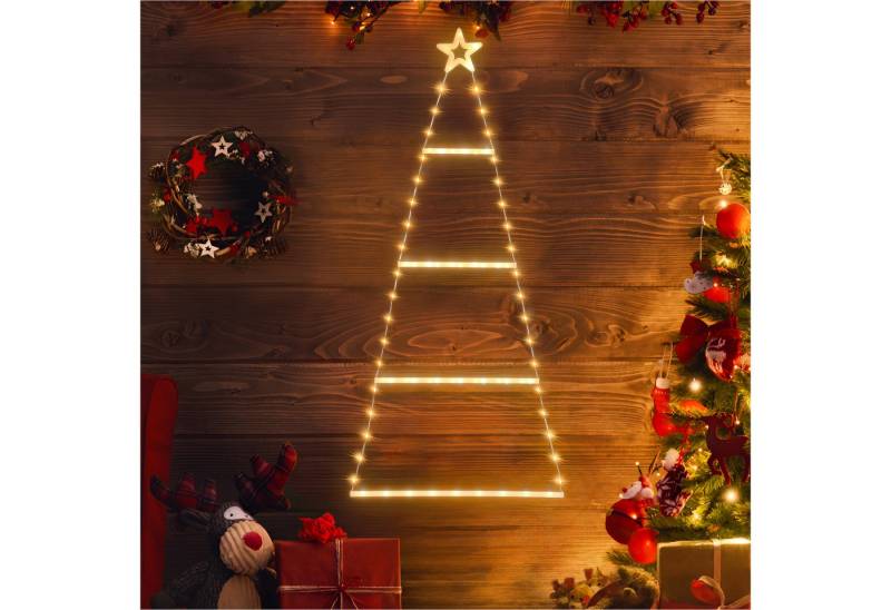 Salcar LED Stern LED Fensterdeko SternLED Weihnachtsstern Fensterlichter Weihnachtsdeko, LED fest integriert, Warmweiß, Batteriebetrieben mit Timer, 8 Modi Weihnachtsbeleuchtung von Salcar