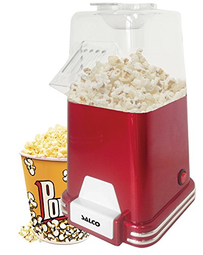 SALCO Popcornmaschine, Popcorn Maker für Zuhause, leistungsstark, OHNE ÖL, fettfreie schnelle Zubereitung mit Heißluft von Salco