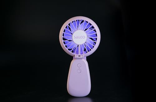 Salco Mini-Ventilator rosa, faltbar, Aufladung über USB, LED-Farbwechsler, 2 Geschwindigkeiten, Ø 8 cm - ideal für unterwegs! Salco Mini-Ventilator rosa, faltbar, Aufladung über USB, LED-Farbwechsler, 2 Geschwindigkeiten, Ø 8 cm - ideal für unterwegs! von Salco