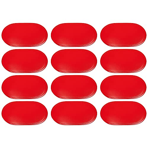 Saleen Tischset, Kunststoff, oval, 45x30cm, Farbe:rot, Stück:12 Stück von Saleen