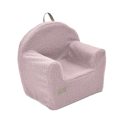 Kindersessel aus Weichem Schaumstoff - Schmutziges Rosa - Mini Sofa für Kinderzimmer - Kinder Couch und Relaxsessel ab 1 Jahr - Ohrensessel und Spielsofa - 50x35x45 cm von Sales Core
