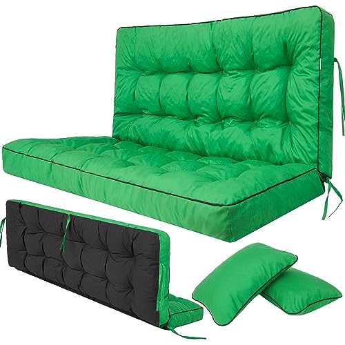 Sitzkissen Bankkissen Bankauflage für Gartenbank 120cm x 105cm x 8cm Schaukelkissen Palettenkissen Outdoor Wasserdicht Bodenkissen für Hollywoodschaukel Outdoor und Indoor Sitzauflagen Gartenmöbel von Sales Core