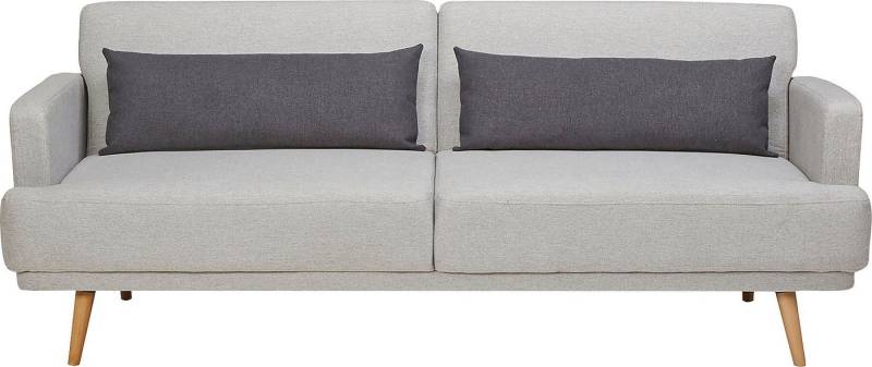 SalesFever Schlafsofa Malmö - Komfortabler 2,5-Sitzer inklusive Zierkissen, mit Schlaffunktion, Breite 214 cm von SalesFever