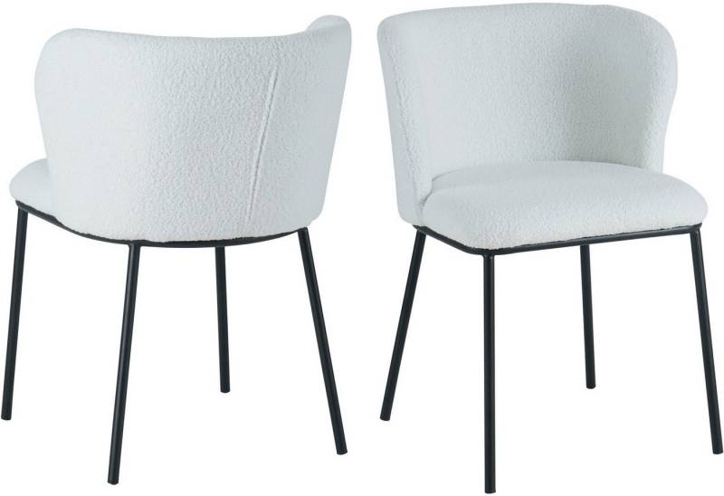 SalesFever 4-Fußstuhl (Set, 2 St), abgerundete Rückenlehne von SalesFever