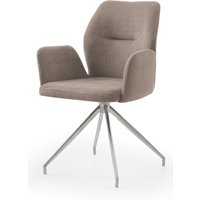 SalesFever Armlehnstuhl mit 180° Drehfunktion Braun von SalesFever