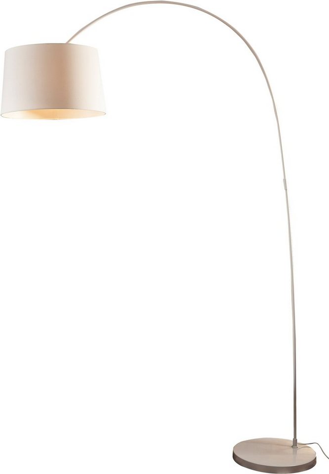 SalesFever Bogenlampe Valdis, Dimmer, ohne Leuchtmittel, mit Dimmschalter, echter Marmorfuß von SalesFever