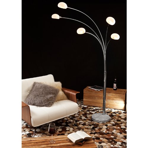 SalesFever Bogenlampe Weiss groß mit Dimmer Five Fingers von SalesFever