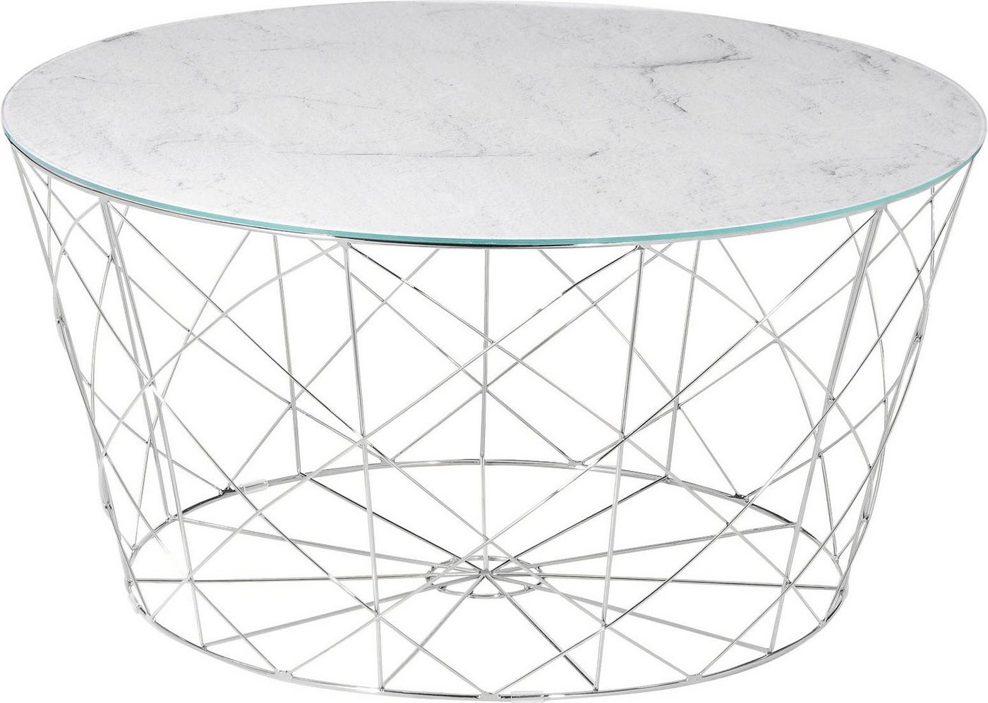 SalesFever Couchtisch Caorle Coffeetable: Harmonisches Wohnambiente, Stilvolles Korbgestell von SalesFever
