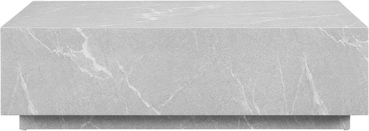 SalesFever Couchtisch Almeria Beistelltisch: Stilvoller Tisch 120/75 cm, Stilvoller, rechteckiger Tisch in edler Marmoroptik, 120x75cm von SalesFever