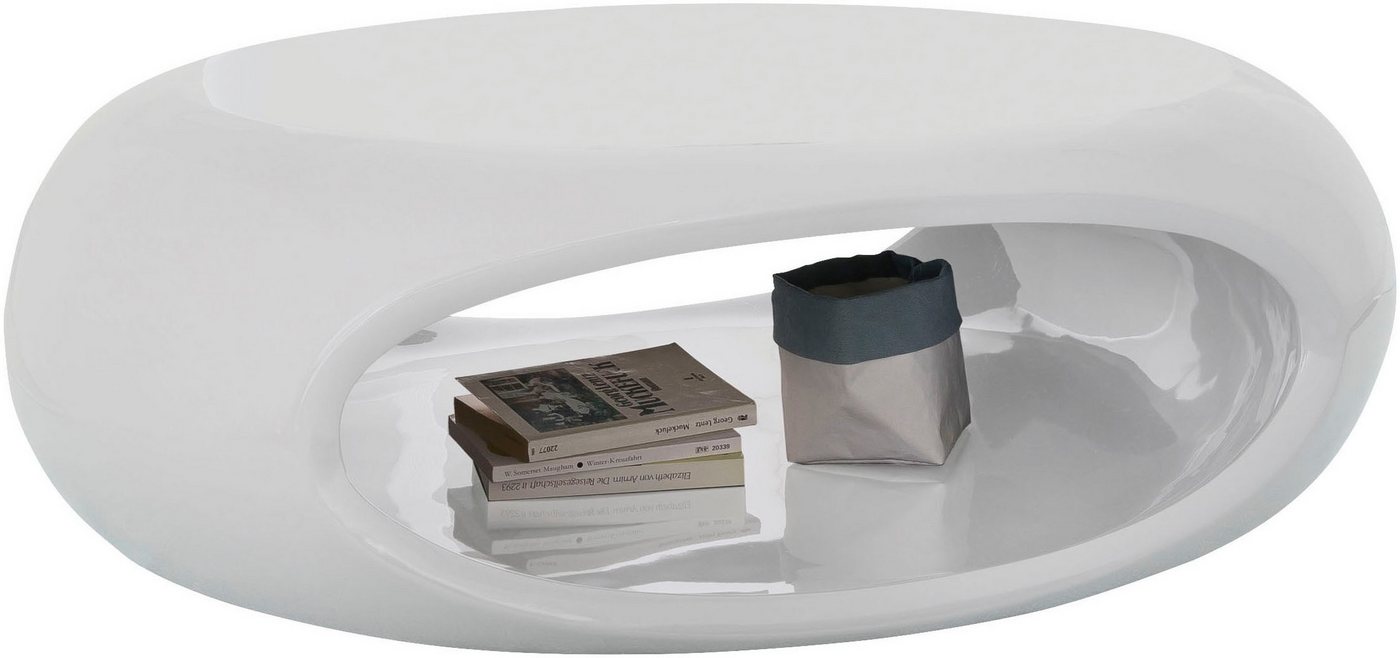 SalesFever Couchtisch Coffeetable im minimalistischen Stil, komplett aus hochwertigem Fiberglas von SalesFever