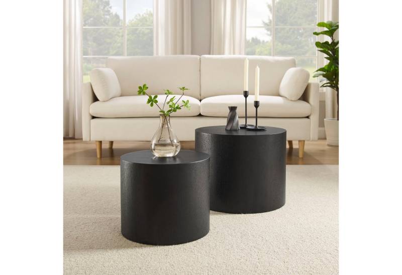 SalesFever Couchtisch Coffeetable im 2er-Set: Stilvoller Mittelpunkt (2-St), mit Holzfurnier von SalesFever