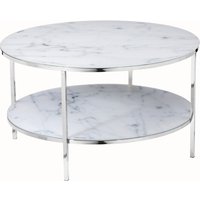 SalesFever Couchtisch Ø 80 cm mit 2 Ablagen von SalesFever