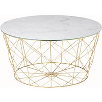 SalesFever Couchtisch mit Metallkorb Ø 80 cm von SalesFever