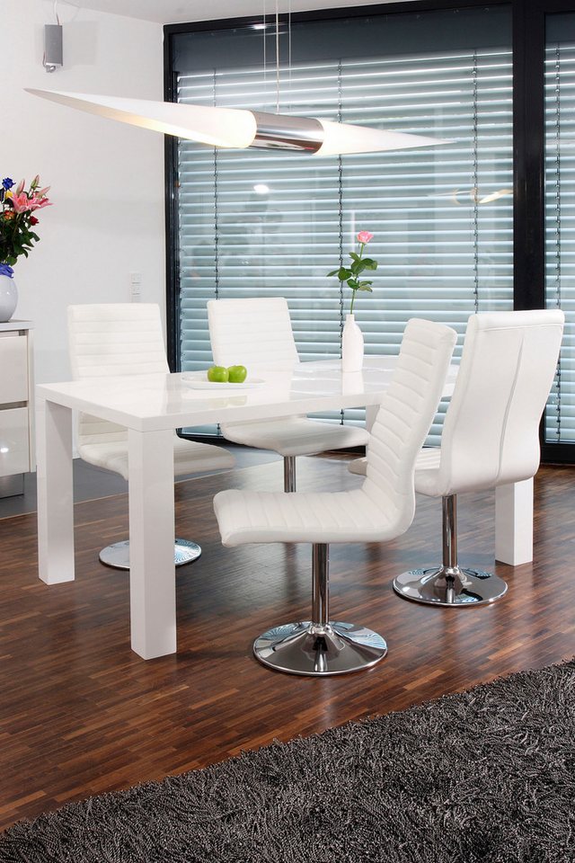 SalesFever Essgruppe Luton - Stilvolle Essgruppe, (Set, 5-tlg), bestehend aus 4 Drehstühlen und einem 180 cm breitem Tisch von SalesFever