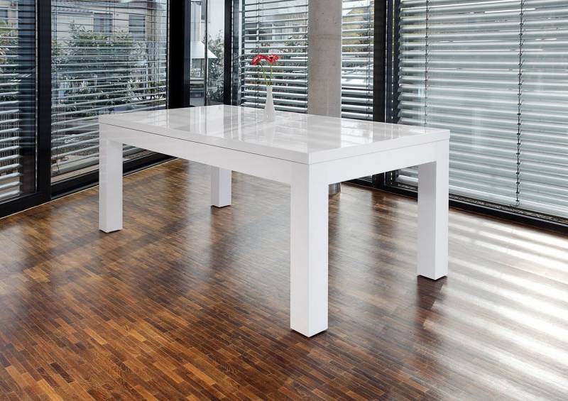 SalesFever Esstisch Odense - Design Esstisch für stilvolle Mahlzeiten, Mit praktischen Ansteckplatten erweiterbar von SalesFever