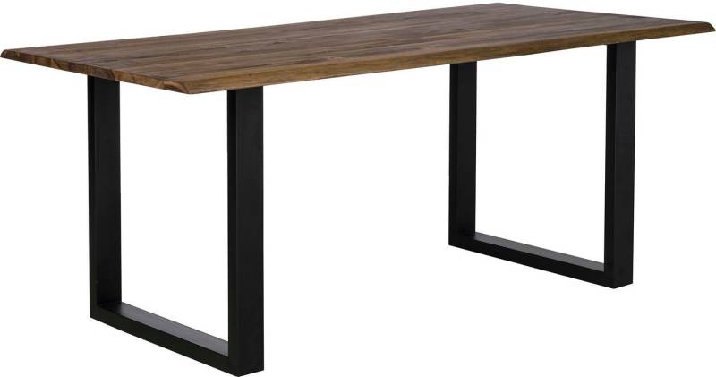 SalesFever Esstisch Design Esstisch für stilvolles Ambiente, mit echter Baumkante von SalesFever