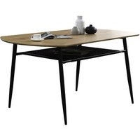SalesFever Esstisch »Tisch«, BxT: 188 x 90 cm, mitteldichte_faserplatte_mdf|metall|kunststoff - beige von SalesFever