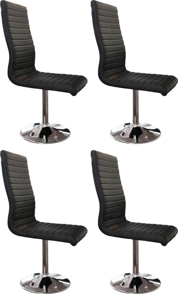 SalesFever Esszimmerstuhl Komfortabler Armlehnstuhl zum Relaxen (Set, 4 St), mit Drehfunktion von SalesFever