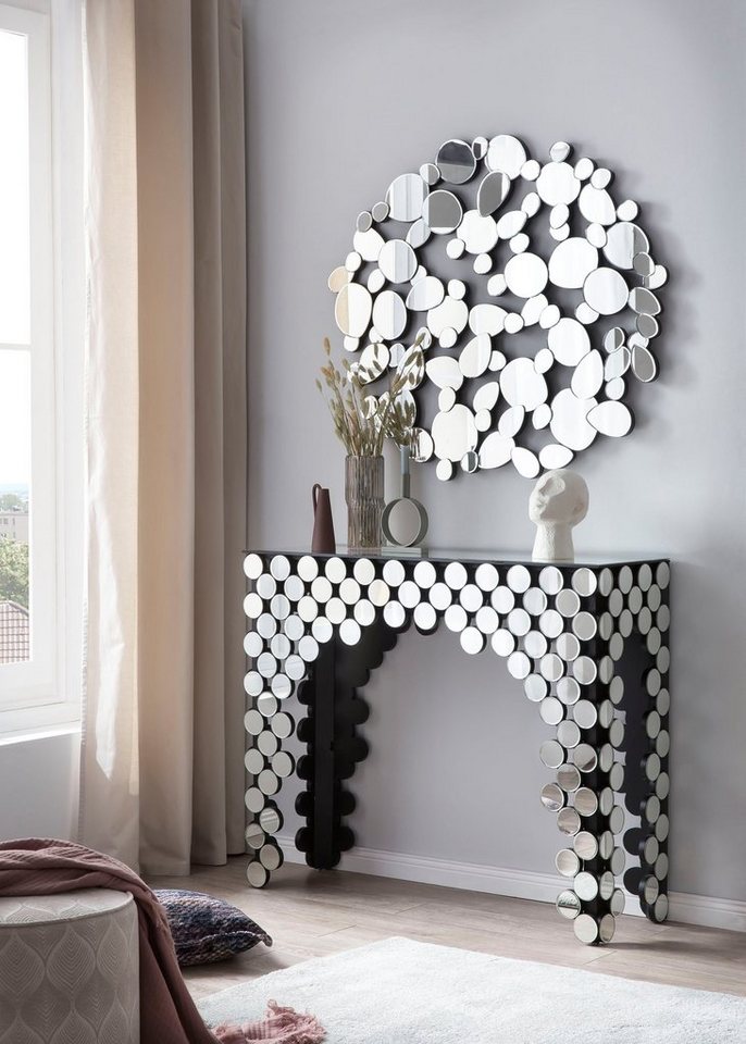 SalesFever Konsolentisch Designer Konsole, verspiegelt, in edler Form und besonderer Optik SalesFever Konsolentisch Designer Konsole, verspiegelt, in edler Form und besonderer Optik von SalesFever