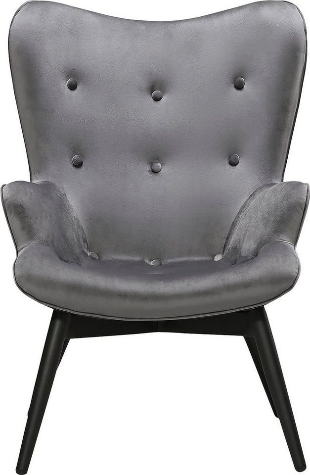 SalesFever Sessel Komfortabler Relaxsessel zum Entspannen (1-St), Zierknöpfe in der Rückenlehne von SalesFever