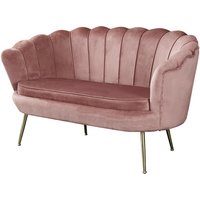 SalesFever Muschelsofa, Höhe: 78 cm, rose/goldfarben - rosa von SalesFever